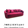 實木框架,電鍍不銹鋼底座,捫布